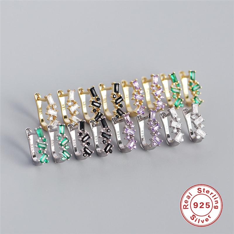 Hoop & Huggie Aide Luxury Female Earrings Colorful Crystal Rhinestones Pave 925 Sterling Silver Party JewelryHoop &Hoop
Hoop & Huggie Aide Luxury Female Earrings Colorful Crystal Rhinestones Pave 925 Sterling Silver Party JewelryHoop &Hoop