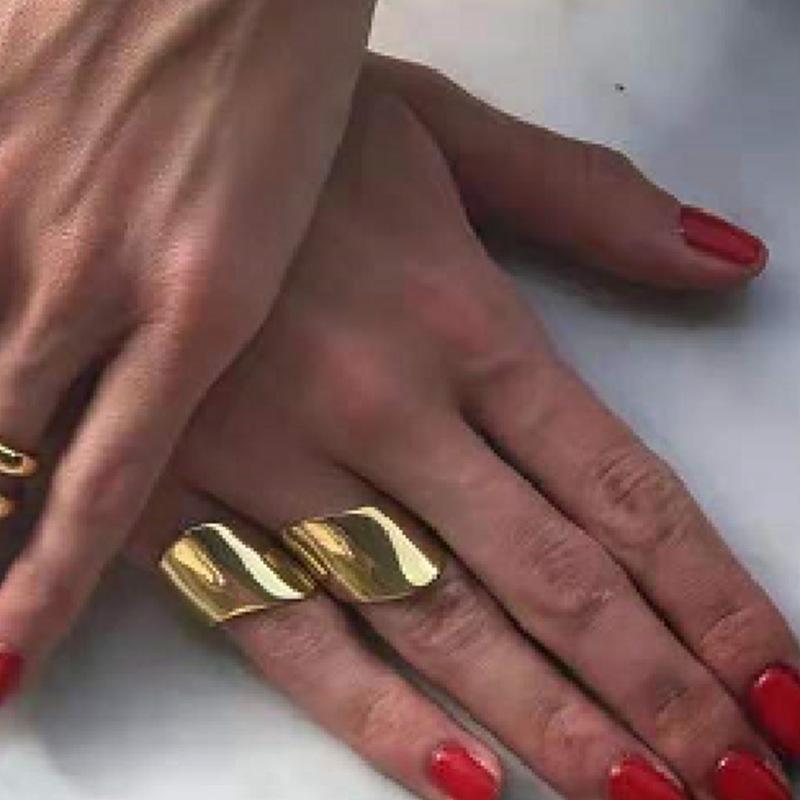 Wedding Rings Plated Gold 316L Stainless Steel Brush Surface Arc Finger Ring For Women Titanium Vintage WaterproofWedding
Wedding Rings Plated Gold 316L Stainless Steel Brush Surface Arc Finger Ring For Women Titanium Vintage WaterproofWedding
