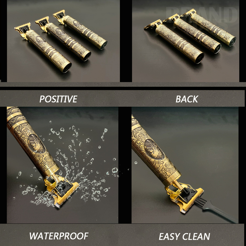 Men Cordless Barber Professional Electric Hair Cutting Machine Beard Trimmer 220623