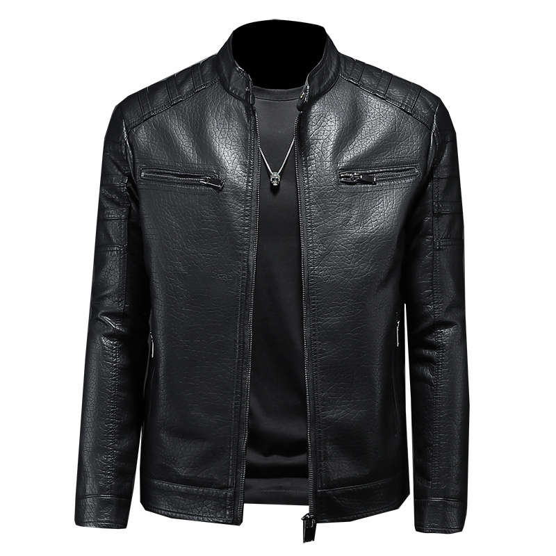 s Autumn Leather Jacket Men Fashion Motorcycle Jacket Highquality PU Leather Male Jackets And Coats Outwear S4XL 220816, Black
s Autumn Leather Jacket Men Fashion Motorcycle Jacket Highquality PU Leather Male Jackets And Coats Outwear S4XL 220816, Black