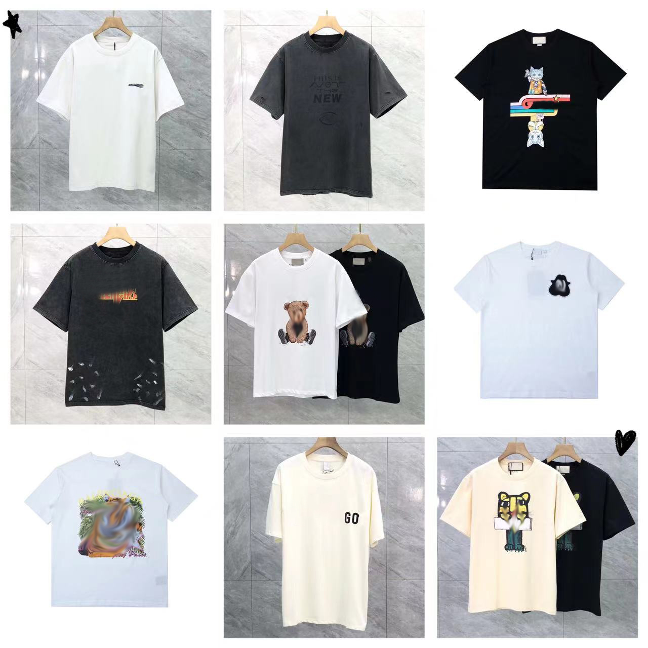 Men's Designer T-Shirts Summer Men Women T Shirts with Letter Printed Casual Shirt Top Quality Men Fashion Tees Streetwear Apparel 6, Purple
Men's Designer T-Shirts Summer Men Women T Shirts with Letter Printed Casual Shirt Top Quality Men Fashion Tees Streetwear Apparel 6, Purple