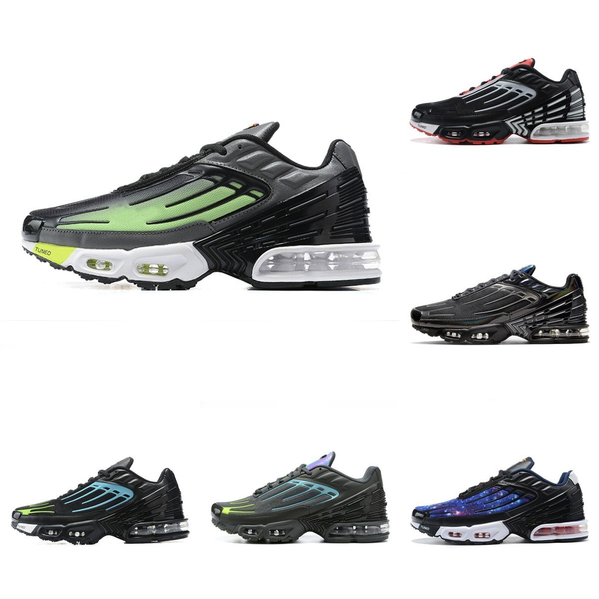 Top Quality Tn Plus 3 Tuned III Men Sports Shoes Leather Laser Blue White Tns Requin Obsidian Hyper Violet Deep Parachute Ghost Green Triple Black Trainer Sneakers S34, Please contact us 
Top Quality Tn Plus 3 Tuned III Men Sports Shoes Leather Laser Blue White Tns Requin Obsidian Hyper Violet Deep Parachute Ghost Green Triple Black Trainer Sneakers S34, Please contact us