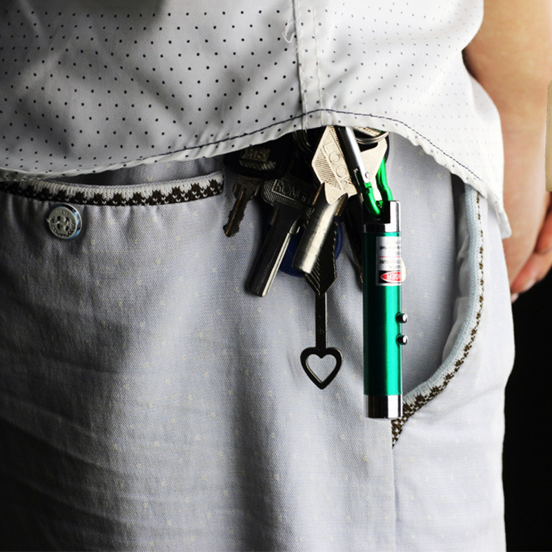 Mini 3in1 LED Laser Light Laser Pointers Pointer Key Chain Flashlights Torch Flashlight Money Detector Light 6 Colors