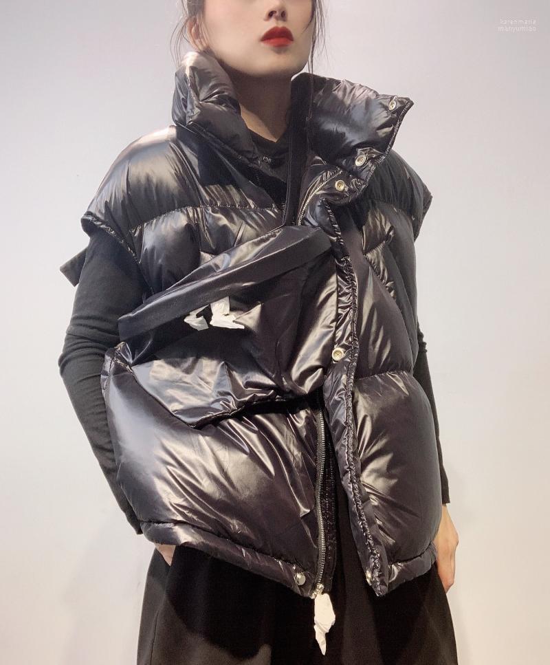Women' Down & Parkas Trendy Brand Fashion Bright Face Jacket Vest Women 2022 Winter Style With Waist Bag Thick Korean Duck Kare22, Black
Women' Down & Parkas Trendy Brand Fashion Bright Face Jacket Vest Women 2022 Winter Style With Waist Bag Thick Korean Duck Kare22, Black