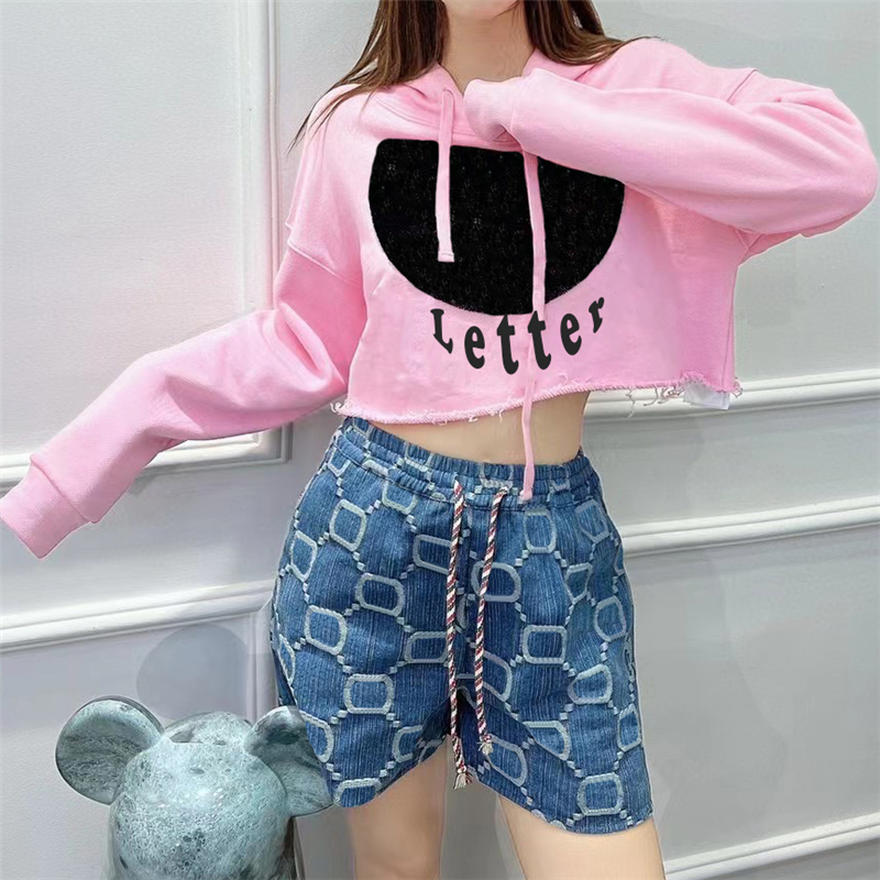Womens Designers Hooded Hoodies Pullover Fashion Letter Print Short Style Sweatshirts Casual Loose Sports Hoodie Tops, Black
Womens Designers Hooded Hoodies Pullover Fashion Letter Print Short Style Sweatshirts Casual Loose Sports Hoodie Tops, Black
