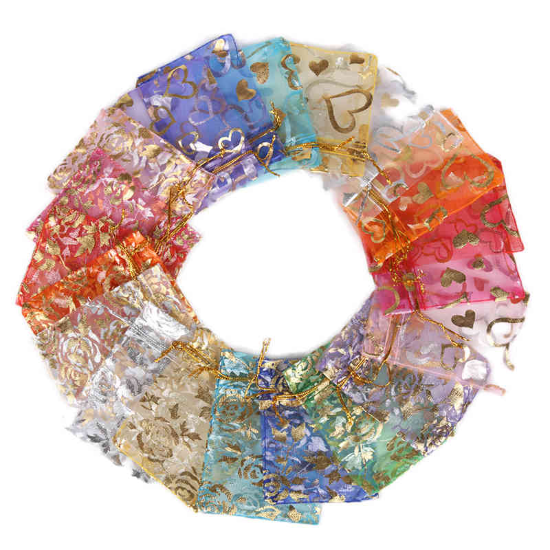50pcs/Lot Pink Red White Multi-color Printing Roses Love Christmas Organza Sack Drawstring Gift Charm Jewelry Packaging Bags
50pcs/Lot Pink Red White Multi-color Printing Roses Love Christmas Organza Sack Drawstring Gift Charm Jewelry Packaging Bags