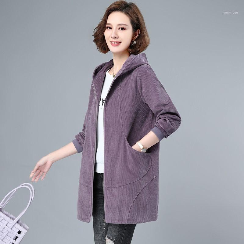 Women's Trench Coats Corduroy Women Jacket Spring Autumn 2022 Middle Aged Loose Hooded Windbreaker Female Coat Mid Long Casual Ladies Tops R, Red wine
Women's Trench Coats Corduroy Women Jacket Spring Autumn 2022 Middle Aged Loose Hooded Windbreaker Female Coat Mid Long Casual Ladies Tops R, Red wine