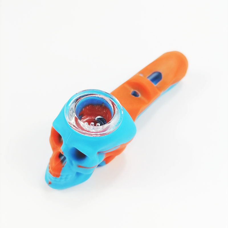 5inches Skull Silicone Pipe Mied Color Hand Accessories Bong Spoon Water Glass Smoking Water Pipes
5inches Skull Silicone Pipe Mied Color Hand Accessories Bong Spoon Water Glass Smoking Water Pipes