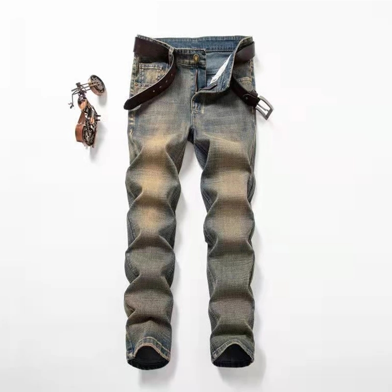 Men's Classic Jeans Jean Homme Pantalones Hombre Men Spijkerbroek Mannen Soft Black Biker Masculino Denim Overalls Men's Pants 220817