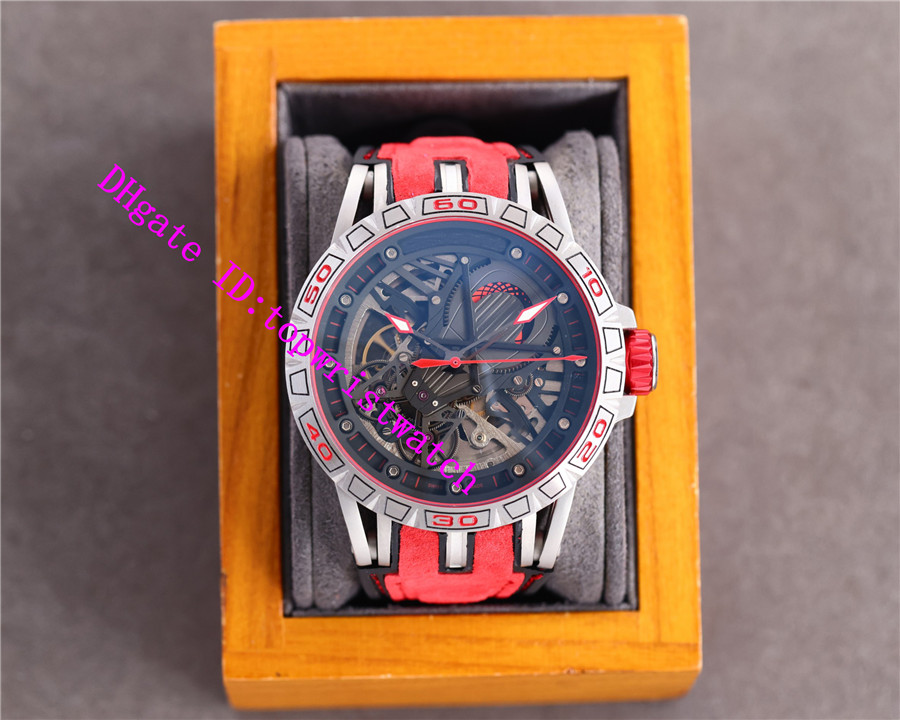 New Excalibur Aventador Mens Watches Skeleton openworked Wristwatch Swiss Automatic Mechanical 28800 vph 316L Stainless Steel Sapphire Crystal Sport Watch
New Excalibur Aventador Mens Watches Skeleton openworked Wristwatch Swiss Automatic Mechanical 28800 vph 316L Stainless Steel Sapphire Crystal Sport Watch
