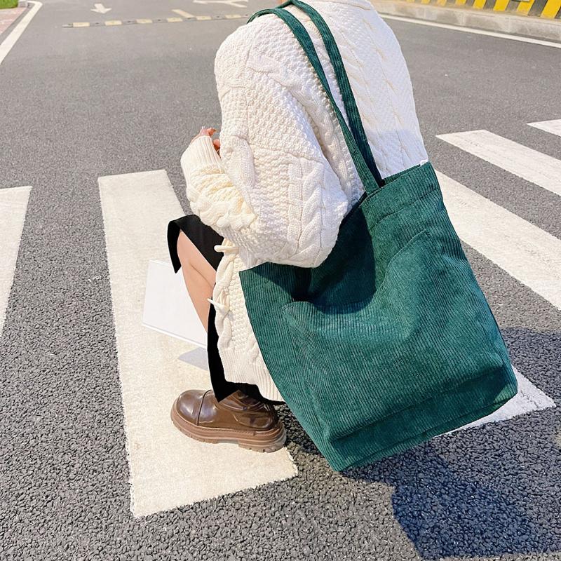 Evening Bags Women Corduroy Shoulder Bag Canvas Cloth Hand Female Large Capacity Tote Reusable Foldable Eco Grocery Shopper BagEvening, Brown
Evening Bags Women Corduroy Shoulder Bag Canvas Cloth Hand Female Large Capacity Tote Reusable Foldable Eco Grocery Shopper BagEvening, Brown