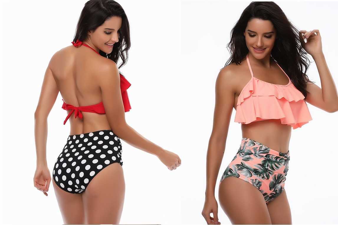 Hot cheap parent child swimwear print high waisted bikini Ruffle mother daughter suit children girls lace up sexy yakuda flexible stylish
Hot cheap parent child swimwear print high waisted bikini Ruffle mother daughter suit children girls lace up sexy yakuda flexible stylish