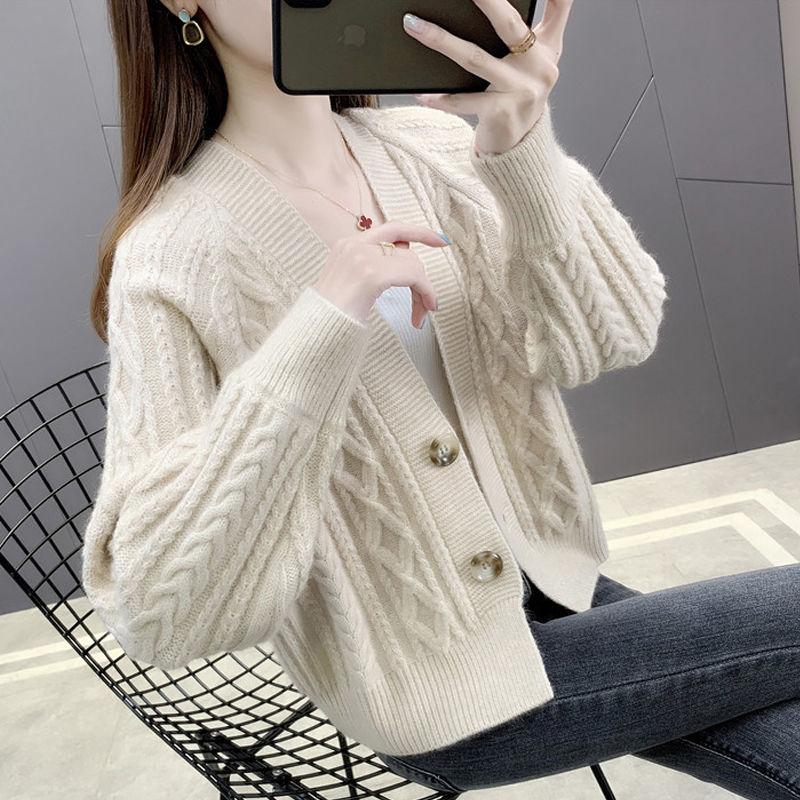 Women' Knits & Tees Women 2022 Spring Autumn Short Twist Sweater Coats Female Solid Color Loose Cardigan Jacket Ladies Knitted Warm Outwear, Purple
Women' Knits & Tees Women 2022 Spring Autumn Short Twist Sweater Coats Female Solid Color Loose Cardigan Jacket Ladies Knitted Warm Outwear, Purple