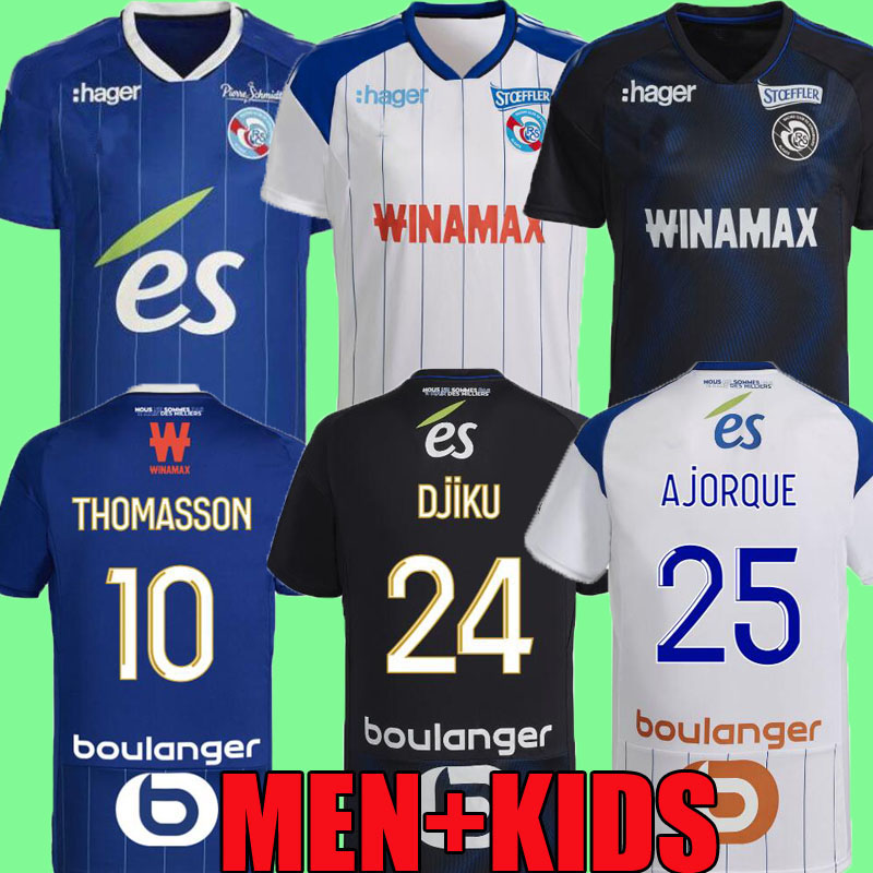 22 23 RC Strasbourg Alsace soccer jerseys maillot de foot home blue 2022 2023 AHOLOU THOMASSON LiEnard Diallo DJIKU AJORQUE Gameiro football shirts home away third, Home adult
22 23 RC Strasbourg Alsace soccer jerseys maillot de foot home blue 2022 2023 AHOLOU THOMASSON LiEnard Diallo DJIKU AJORQUE Gameiro football shirts home away third, Home adult