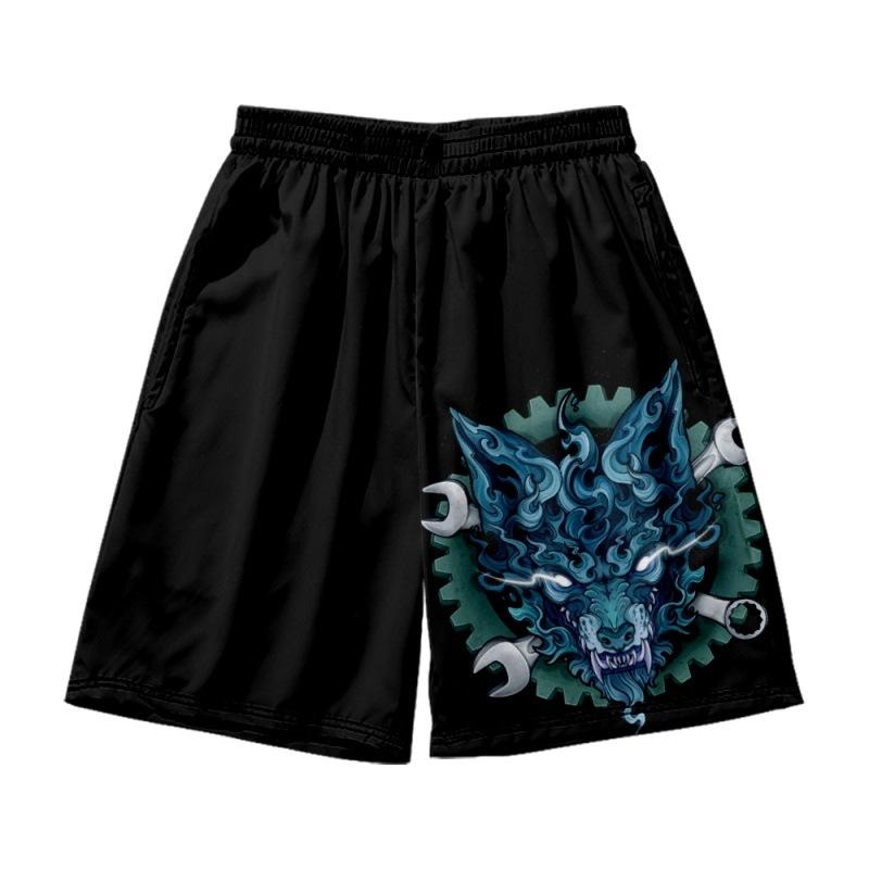 Men's Shorts Men's Summer Black Wolf Print Polyester Casual Bermudas Men Boardshorts Homme Classic Clothing Beach MaleMen's
Men's Shorts Men's Summer Black Wolf Print Polyester Casual Bermudas Men Boardshorts Homme Classic Clothing Beach MaleMen's