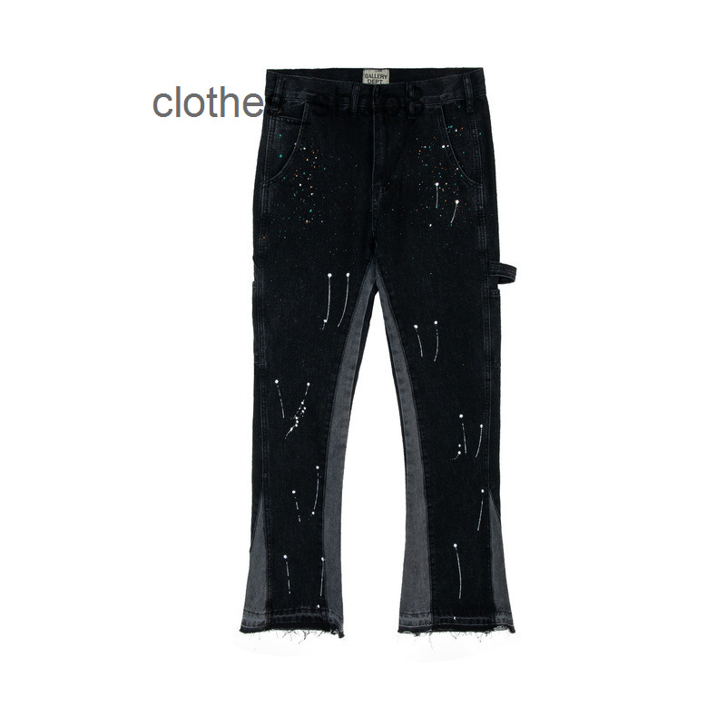 Designer Jeans Correct version of High Street Gallerydept speckled printing micro flared pants jeans pants, Black
Designer Jeans Correct version of High Street Gallerydept speckled printing micro flared pants jeans pants, Black