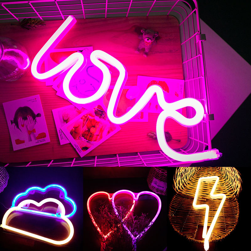 LED Neon Sign SMD2835 Indoor Night Light Love Heart Cloud Lightning Model Holiday Xmas Party Wedding Decorations Table Lamps
LED Neon Sign SMD2835 Indoor Night Light Love Heart Cloud Lightning Model Holiday Xmas Party Wedding Decorations Table Lamps