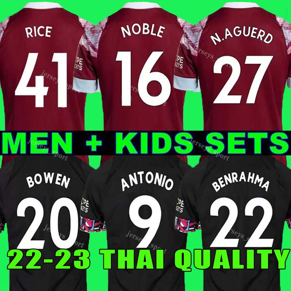 22 23 West Hams BOWEN RICE Soccer Jersey N.AGUERO BENRAHMA LANZINI ANTONIO YARMOLENKO NOBLE FORNALS DAWSON Vlasic SOUCEK 2022 2023 Jerseys Football Shirt, 22 23 away aldult epl
22 23 West Hams BOWEN RICE Soccer Jersey N.AGUERO BENRAHMA LANZINI ANTONIO YARMOLENKO NOBLE FORNALS DAWSON Vlasic SOUCEK 2022 2023 Jerseys Football Shirt, 22 23 away aldult epl