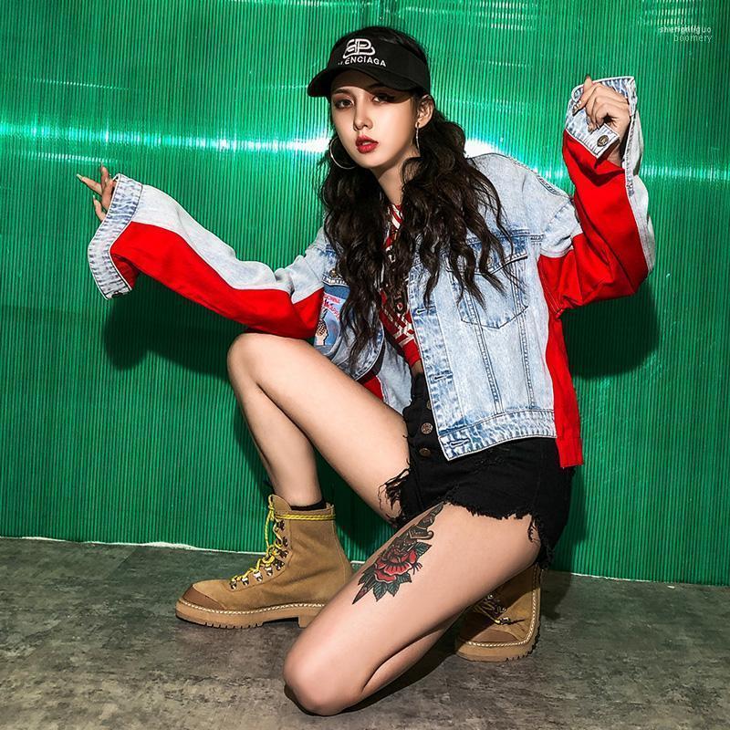 Women' Jackets 2022 Spring And Autumn Denim Jacket Women Street Style Red Stitching Printing Loose Short Coats, Sky blue
Women' Jackets 2022 Spring And Autumn Denim Jacket Women Street Style Red Stitching Printing Loose Short Coats, Sky blue