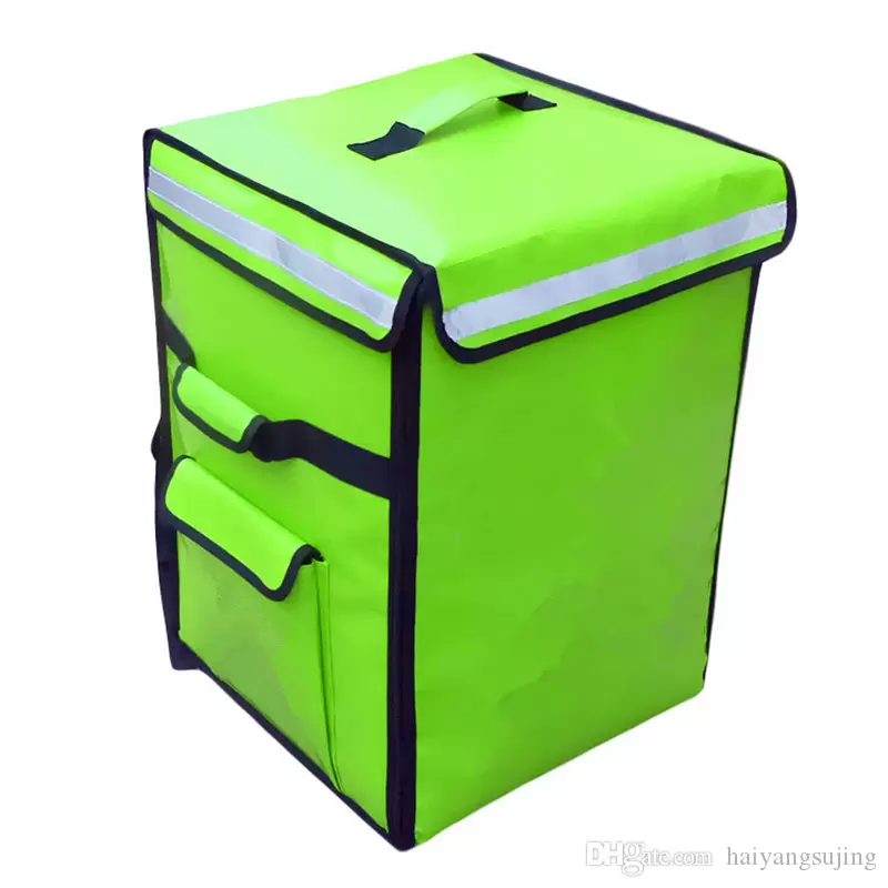 69L pizza takeaway food insulated bag large double shoulder ice bags refrigerator freezer waterproof backpack suitcase package picnic box