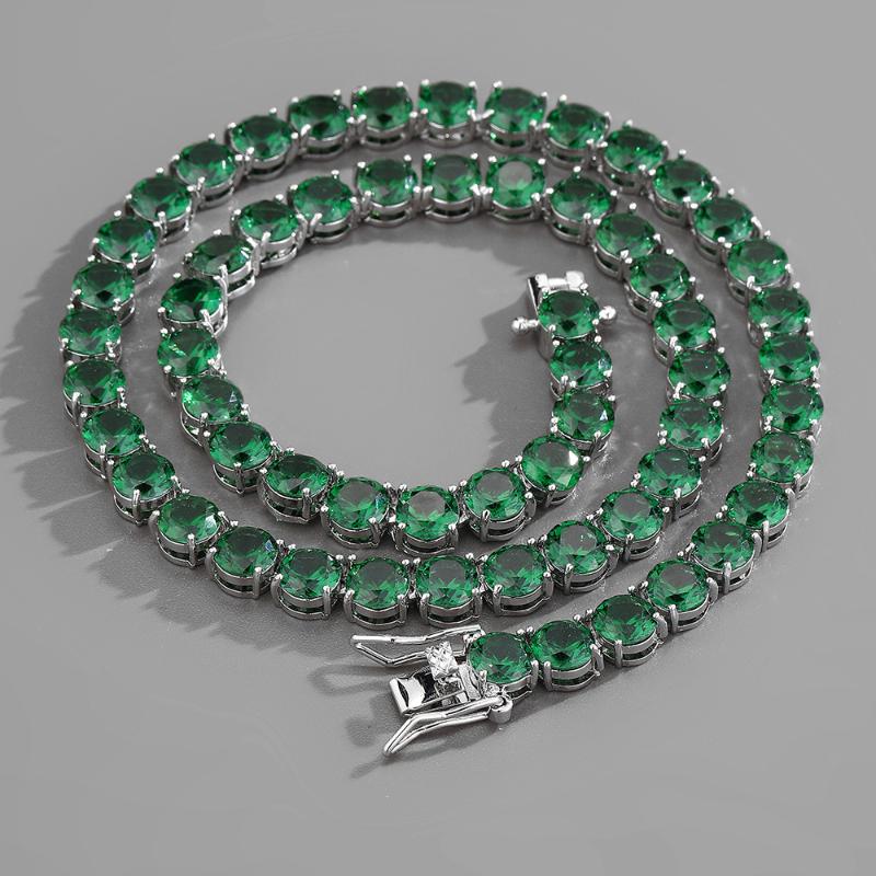 Chains 7mm Emerald Zircon Cuban Necklace Tennis Chain Hip Hop One Row 2022 Man Woman JewelryChains
Chains 7mm Emerald Zircon Cuban Necklace Tennis Chain Hip Hop One Row 2022 Man Woman JewelryChains