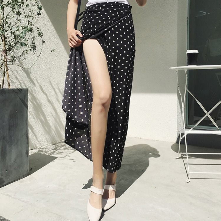 Women Floral Print Chiffon Long Skirt Summer Stylish Midiskirt Lace-up Wrap Holiday Suntan Beach s Sexy 220317