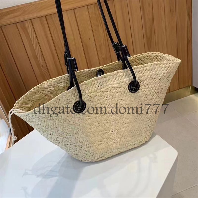 Brand Fashion Straw Woven Shoulder Bags for Summer Beach Bag Shopping Tote Bag 48x25cm, No box
Brand Fashion Straw Woven Shoulder Bags for Summer Beach Bag Shopping Tote Bag 48x25cm, No box