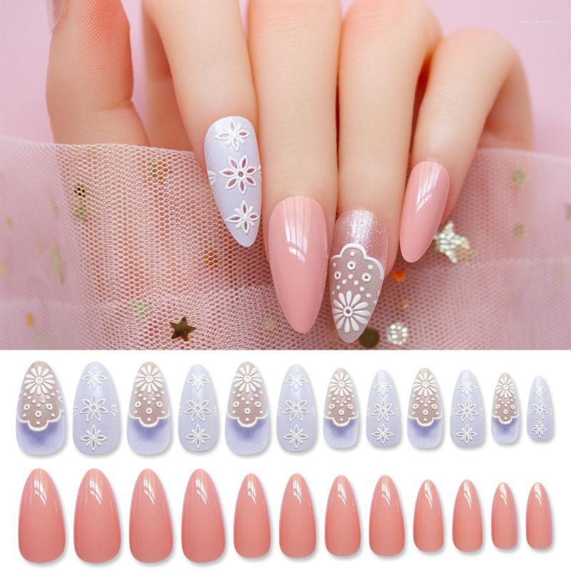 False Nails 24pcs Women Beauty Butterfly Dragon Love Heart Design Almond Detachable Full Cover Fake Nail Tips Prud22, 06
False Nails 24pcs Women Beauty Butterfly Dragon Love Heart Design Almond Detachable Full Cover Fake Nail Tips Prud22, 06