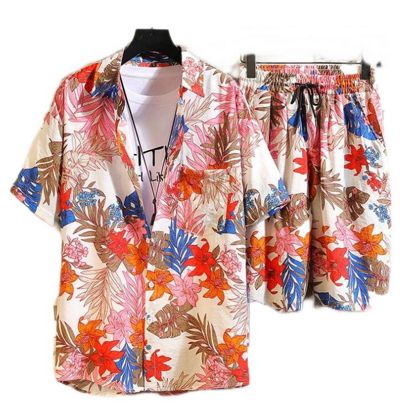 Men's Tracksuits Mens Set Short Sleeve Hawaiian Shirt Shorts 2 Piece Summer Casual Floral Beach Two Suit Oversized M-5XLMen's, 02 as picture
Men's Tracksuits Mens Set Short Sleeve Hawaiian Shirt Shorts 2 Piece Summer Casual Floral Beach Two Suit Oversized M-5XLMen's, 02 as picture