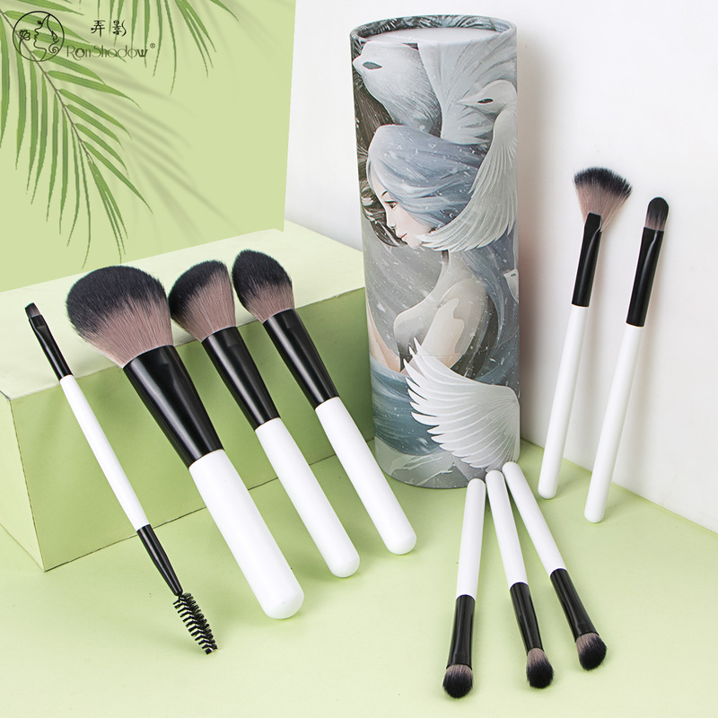 Ronshadow 9PCS Makeup Brushes Set Brochas Maquillaje Pincel De Maquiagem Kit Rangement Maquillage Beauty Packaging Makeup Tools 220623