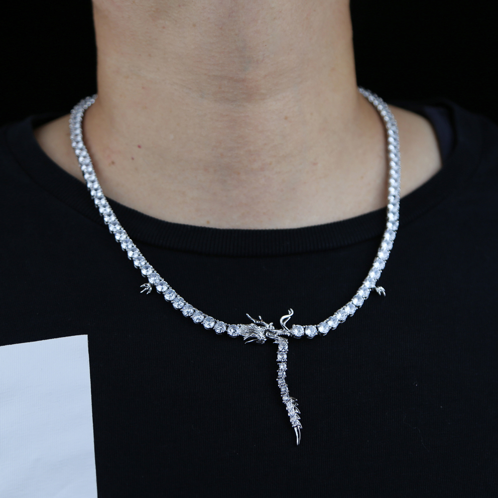 New Hip Hop Iced Men Boy Necklace 5A Cubic Zirconia CZ Tennis Chain Animal Design Iced Out Ice Rock Punk Jewelry
New Hip Hop Iced Men Boy Necklace 5A Cubic Zirconia CZ Tennis Chain Animal Design Iced Out Ice Rock Punk Jewelry