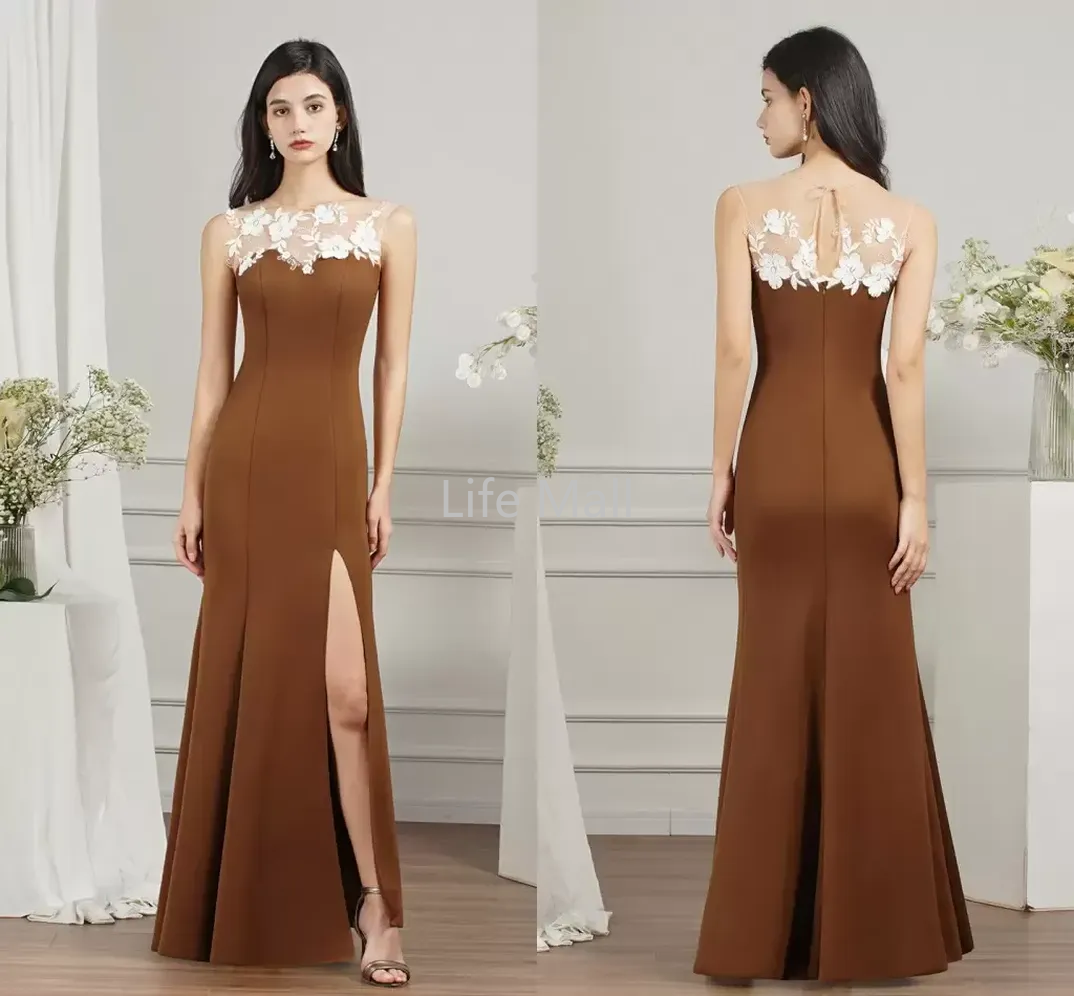 Sexy Split Mermaid Evening Dresses 2022 Designed Lace Appliques Sheer Neck Backless Long Elegant Formal Prom Party Gowns, Same as picture
Sexy Split Mermaid Evening Dresses 2022 Designed Lace Appliques Sheer Neck Backless Long Elegant Formal Prom Party Gowns, Same as picture