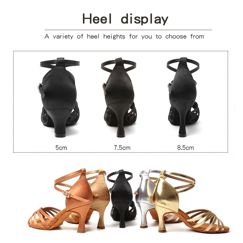 DKZSYIM Women's Latin Dance Shoes Suede Soles Ballroom Tango Dancing Cuban Heels Party Selling Wholesale 220509