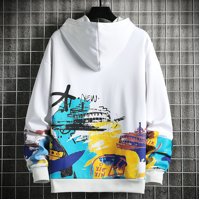 Printed Hoodies Men Fashion Hip Hop Streetwear Sweatshirt Lightweight Casual Hoodies Japan Style Harajuku Clothes Men 220816