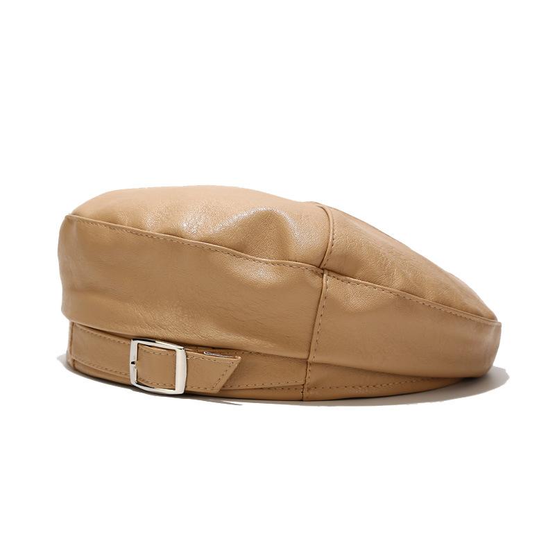 Berets Autumn Winter Leather Beret Flat Octagonal Hat Casual Versatile Pumpkin HatBerets, White
Berets Autumn Winter Leather Beret Flat Octagonal Hat Casual Versatile Pumpkin HatBerets, White