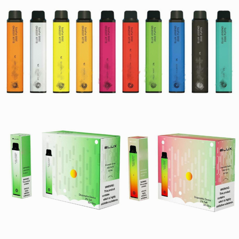 ELUX LEGEND 3500PUFFS Disposable E cigarette Device Pod Kit Strength 2% 1500mAh Battery Prefilled 10ml Cartridge Vape Stick Pen elux bar
ELUX LEGEND 3500PUFFS Disposable E cigarette Device Pod Kit Strength 2% 1500mAh Battery Prefilled 10ml Cartridge Vape Stick Pen elux bar