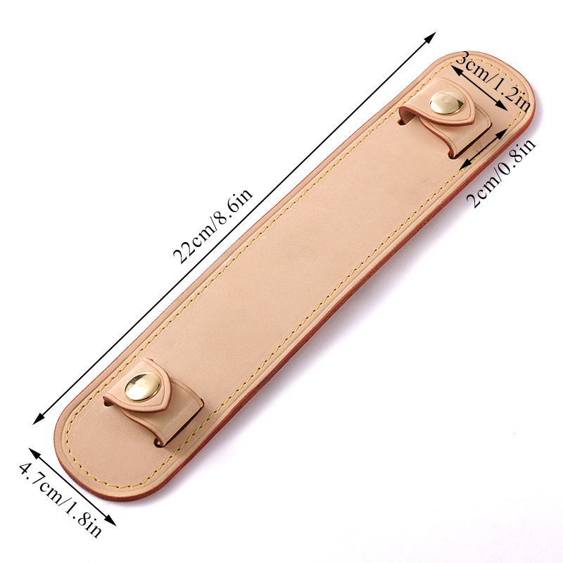 Bag Strap Decompression Shoulder Pads Handle Fixing Clip Bag Accessories Wide Leather Bag Strap Shoulder Rest Shoulder Handle 220505