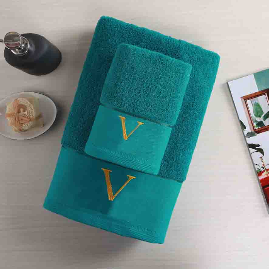 Designer Letter Pattern Bath Face Towel 100% Cotton Bathroom Towels 2 Pcs Set For Home Stars Hotel, As pic
Designer Letter Pattern Bath Face Towel 100% Cotton Bathroom Towels 2 Pcs Set For Home Stars Hotel, As pic