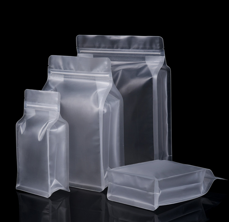 100pcs 3D Frosted Stand up Packaging Bag Thick Barrier Matte Ground Coffee Beans Seeds Snack Rice Cereals Wedding Party Gifts Display Heat Sealing Sto