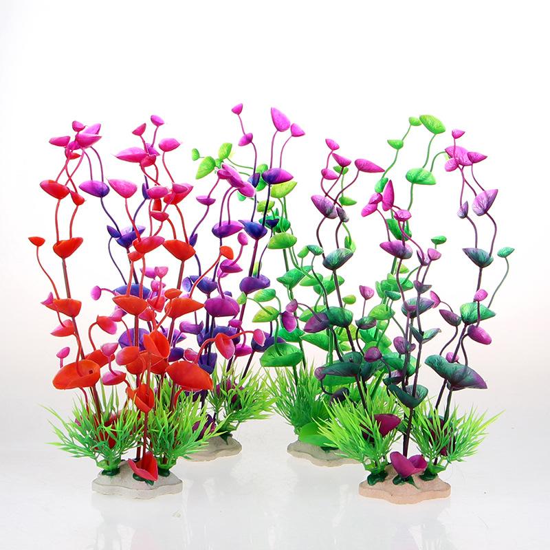 Decorations Tank Aquarium Decoration Simulation Artificial Plastic Underwater Grass Plants Accessories