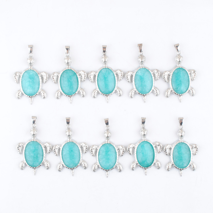 Cute Natural Gemstones Pendants Turtle Animal Shape Charm Jewelry Amazonite Stone Beads Wholesale DN4581
Cute Natural Gemstones Pendants Turtle Animal Shape Charm Jewelry Amazonite Stone Beads Wholesale DN4581