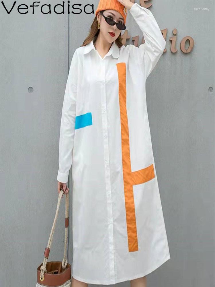 Women's Blouses & Shirts Vefadisa Women Long Sleeves Shirt Dress Loose Mid-length Color Matching Stripe Minority Single-breasted 2022 Summer, Black
Women's Blouses & Shirts Vefadisa Women Long Sleeves Shirt Dress Loose Mid-length Color Matching Stripe Minority Single-breasted 2022 Summer, Black