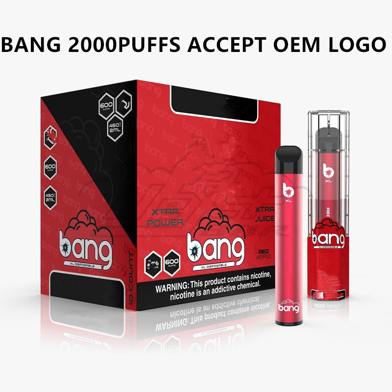 Bang XXL Disaposable cigarettes Vape Pen Price 2000 Puffs 6.0ml 5% Capacity Free 30 colors air bar max
Bang XXL Disaposable cigarettes Vape Pen Price 2000 Puffs 6.0ml 5% Capacity Free 30 colors air bar max