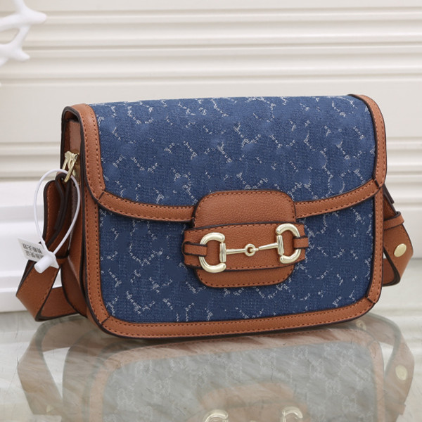 7 colors Designers handbag Women Bag Leather Chain Shoulder Bags Luxury Pony buckle design Mini Handbag Bags Purse Fashion Handbags