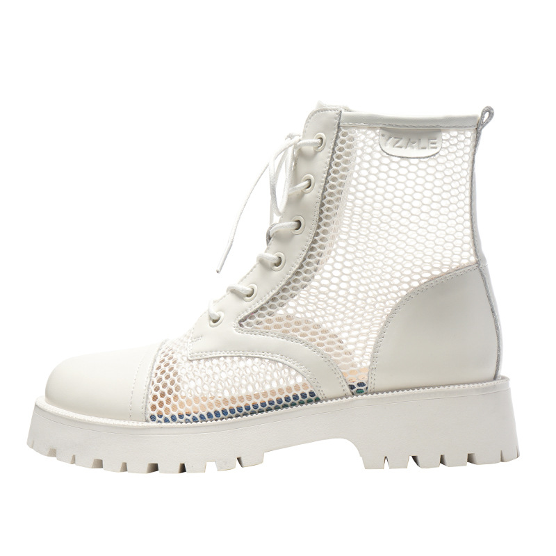 White Mesh Sandals Women's Summer Leather Martin Boots British Style All-match Hollow Hollow Mesh Boots Short Boots Thick Heel Platform Sandals, Regular
White Mesh Sandals Women's Summer Leather Martin Boots British Style All-match Hollow Hollow Mesh Boots Short Boots Thick Heel Platform Sandals, Regular