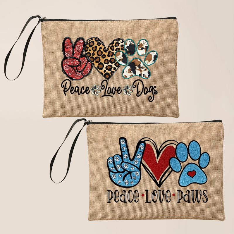 Cosmetic Bags & Cases Pug Gifts For Dog Lovers Peace Love Dogs Funny Paws Makeup Bag Cute Toiletry Coin Purse Zipper PouchCosmetic, Q00442-a012br-s
Cosmetic Bags & Cases Pug Gifts For Dog Lovers Peace Love Dogs Funny Paws Makeup Bag Cute Toiletry Coin Purse Zipper PouchCosmetic, Q00442-a012br-s