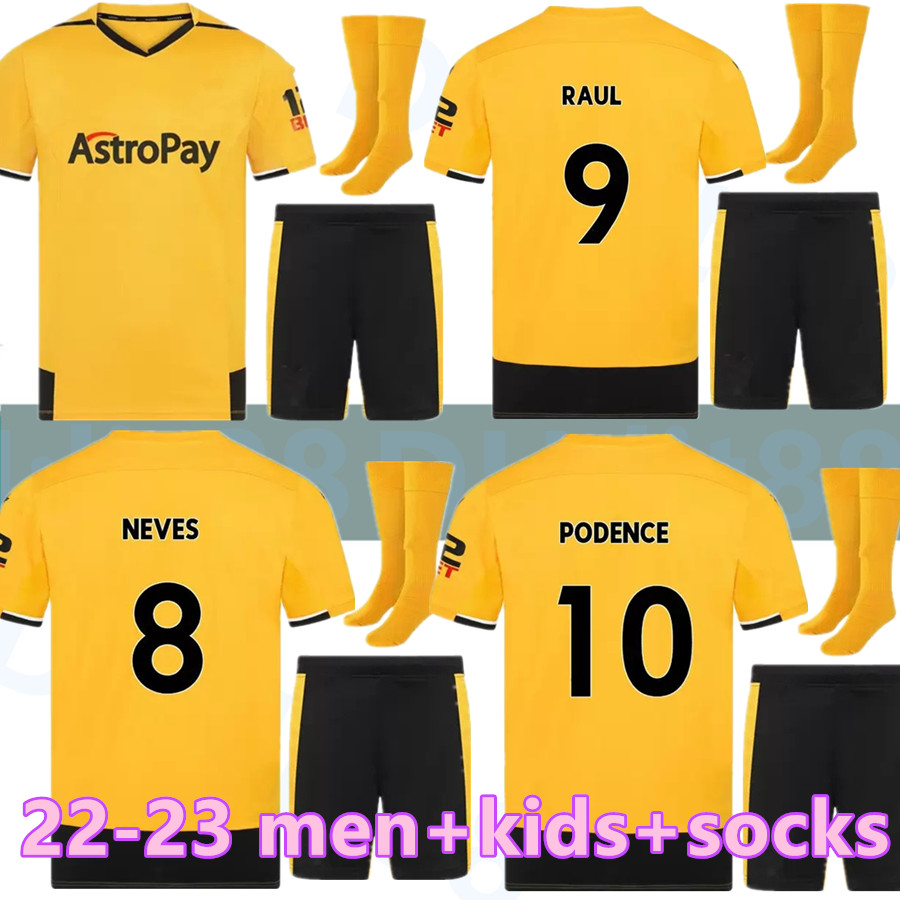 2022 2023 Wolves Soccer Jerseys ADAMA KILMAN SEMEDO RAUL NETO NEVES Wanderers J.OTTO PODENCE GIBBS WHITE 22/23 Football Shirts Men Kids Kits sock Full sets uniform, 22-23 home
2022 2023 Wolves Soccer Jerseys ADAMA KILMAN SEMEDO RAUL NETO NEVES Wanderers J.OTTO PODENCE GIBBS WHITE 22/23 Football Shirts Men Kids Kits sock Full sets uniform, 22-23 home