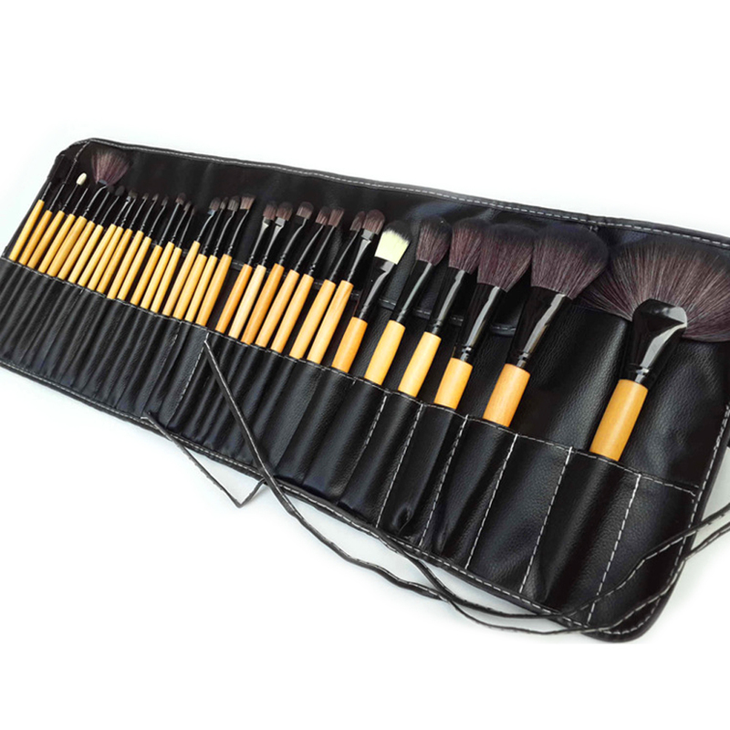32Pcs Professional Makeup Brushes Cosmetic Foundation Powder Eye shadow Blush Blending Make Up Brush Set With Bag Maquiagem 220616