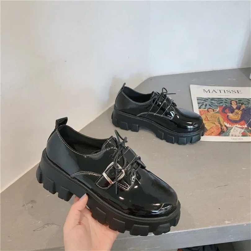 Sepatu Kulit Paten Platform Goth Demonias untuk Wanita Sneakers Punk Bertali Hitam Flat Kasual Modis Oxford Harajuku Baru 220614, Bright black
Sepatu Kulit Paten Platform Goth Demonias untuk Wanita Sneakers Punk Bertali Hitam Flat Kasual Modis Oxford Harajuku Baru 220614, Bright black
