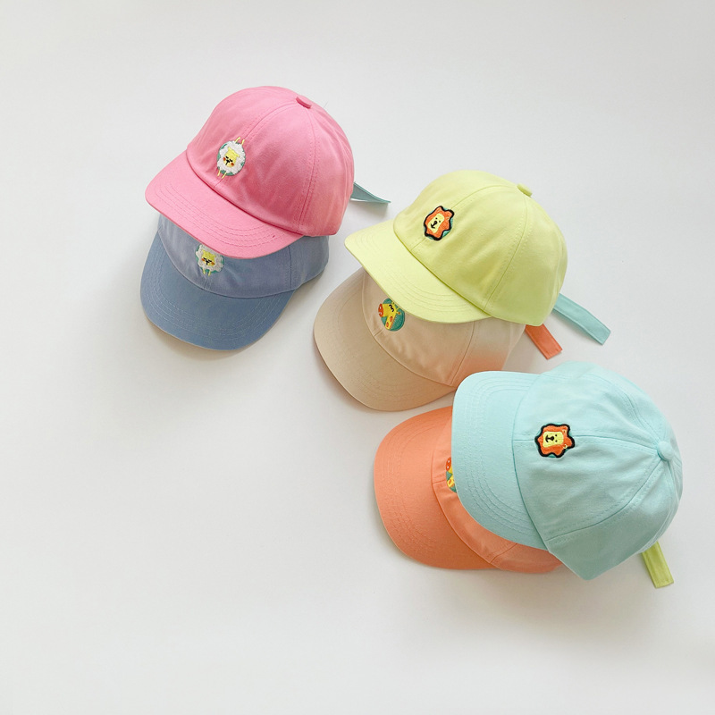 Topi Bisbol Bayi Gambar Binatang Kartun Pelindung Musim Semi Panas Memuncak Perempuan Lakilaki Matahari Anakanak 220611